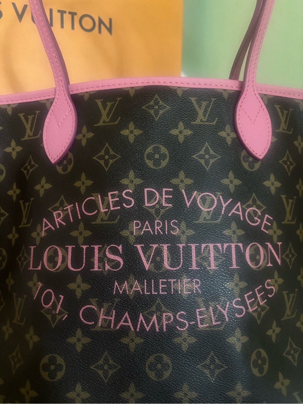Louis Vuitton Neverfull MM Ikat Flower Monogram Canvas Tote – 100% Authentic - Picture 2 of 16